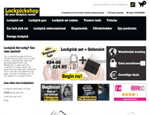 Tablet Screenshot of lockpickshop.nl